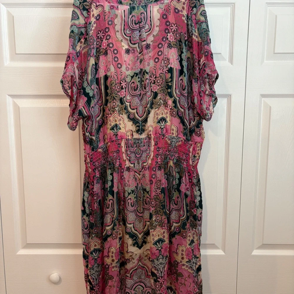 Johnny Was THIA BURNOUT DRESS, 2X - Picture 5 of 7